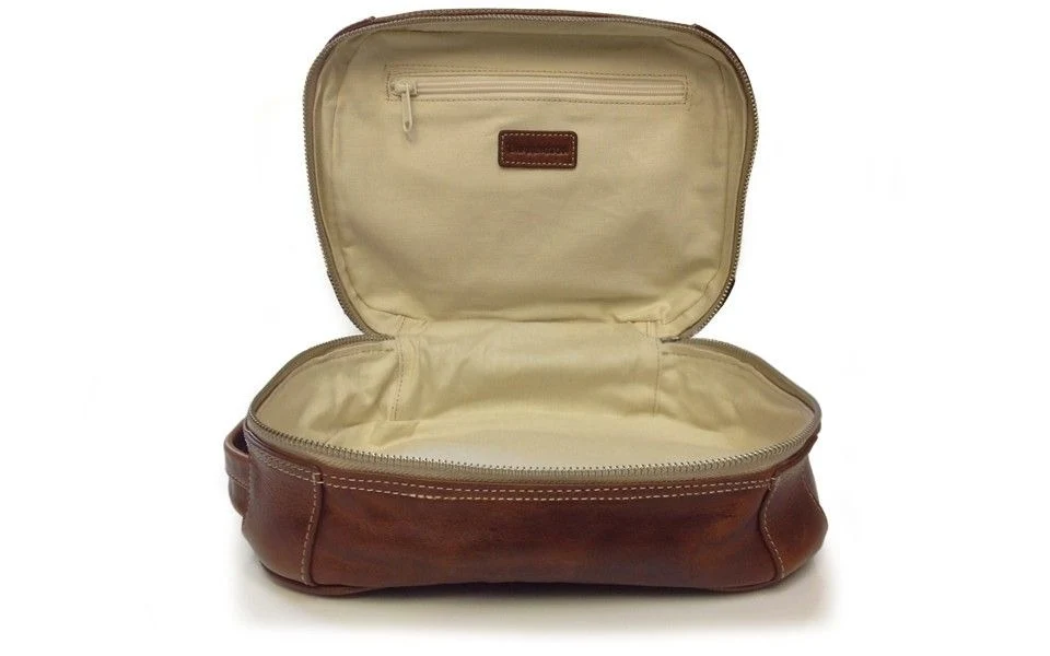 Cosmetic Kit in Florentine Leather - Image 3